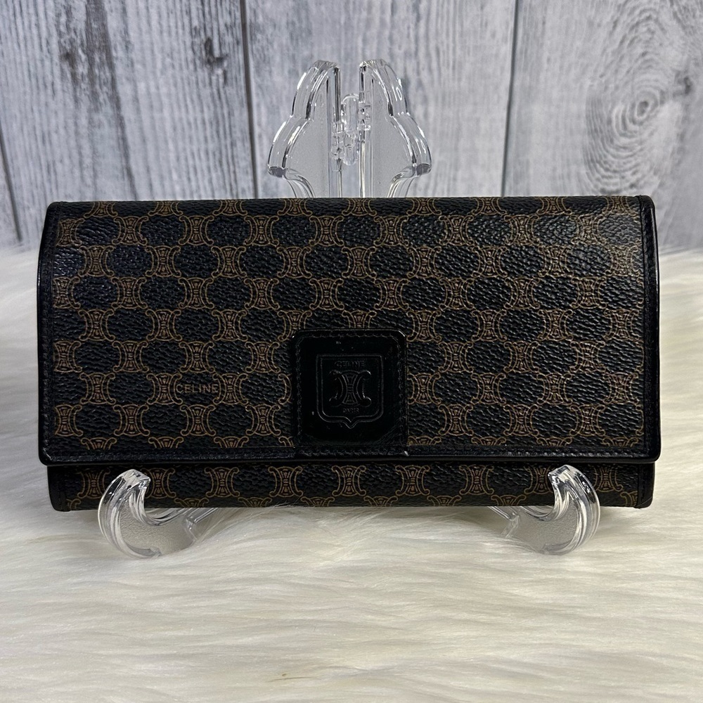CELINE vintage kisslock continental wallet